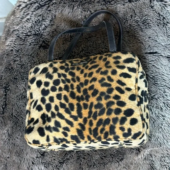 Vintage Kate Spade Faux Fur Leopard Print Mini Handbag - Picture 16 of 16